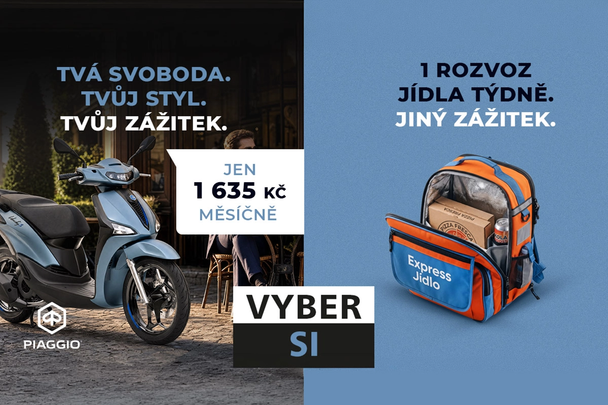 Vyjeď na svém Piaggiu už dnes – s nízkou měsíční splátkou